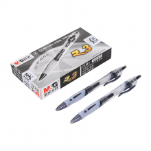 晨光（M-G）办公按动子弹头 中小学生中性笔 签字笔 水笔0.5mm12支装GP1163黑色